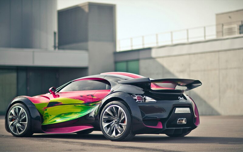 Concept Car — Black, Dramatic, Afternoon