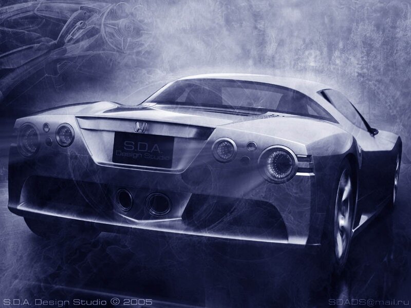 Concept car design artwork