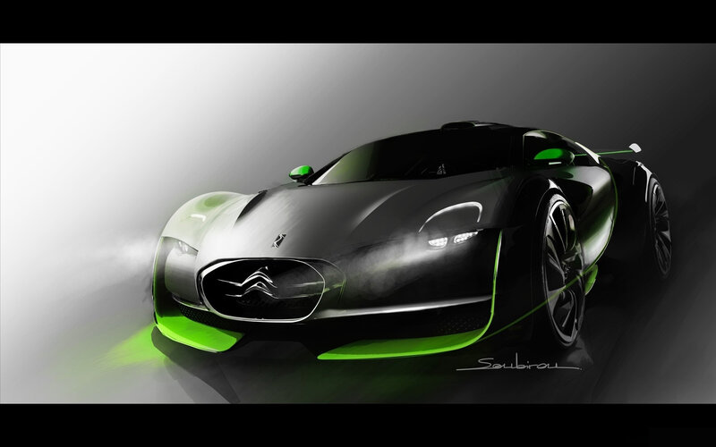 Concept Car Design — Black, Dramatic