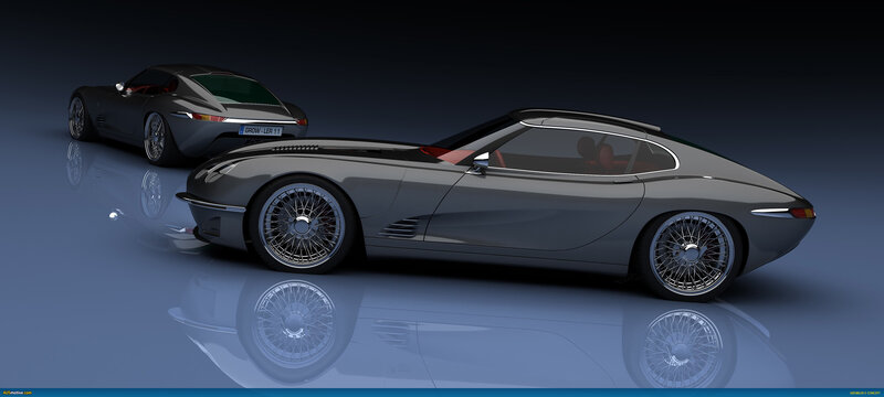 Concept car design render