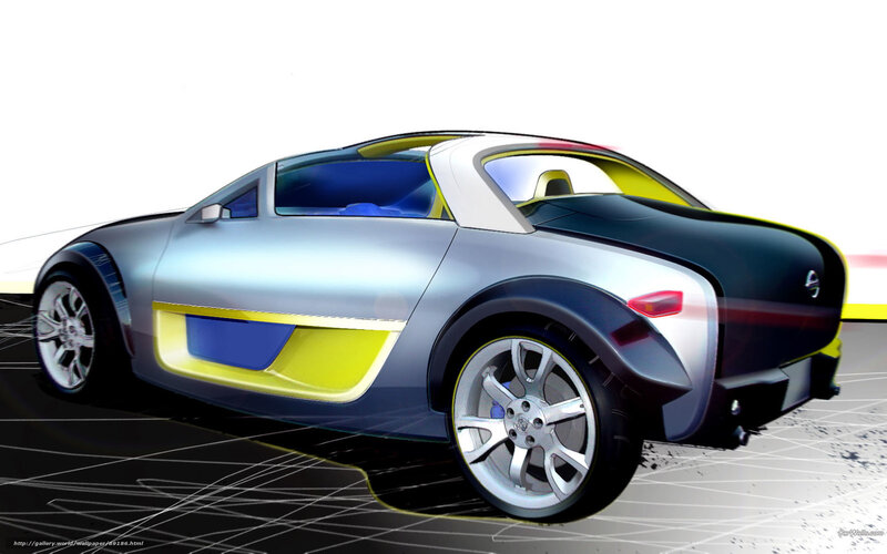 Concept Car Design — Silver, Futuristic
