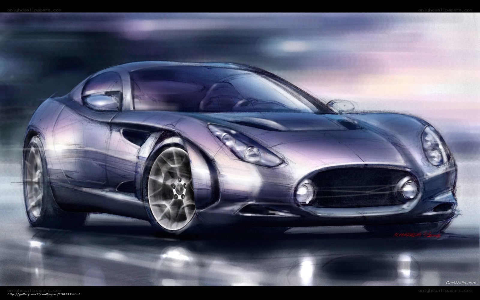 Concept car design sketch