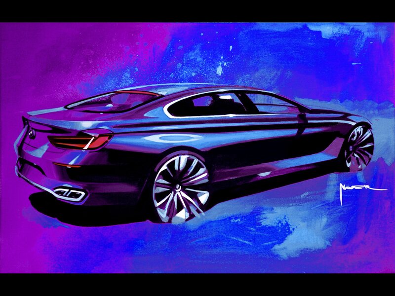 Concept car design sketch