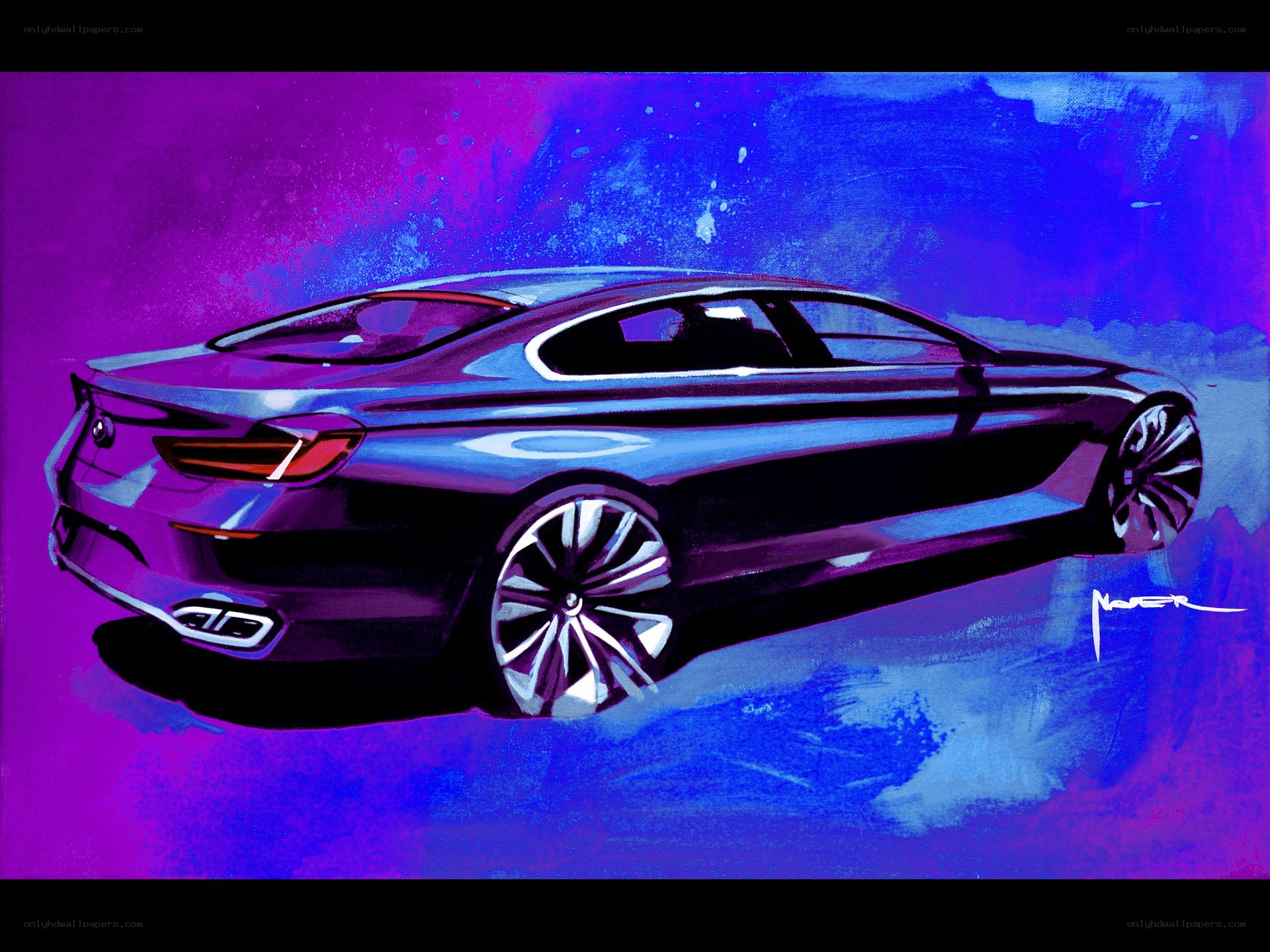Concept car design sketch