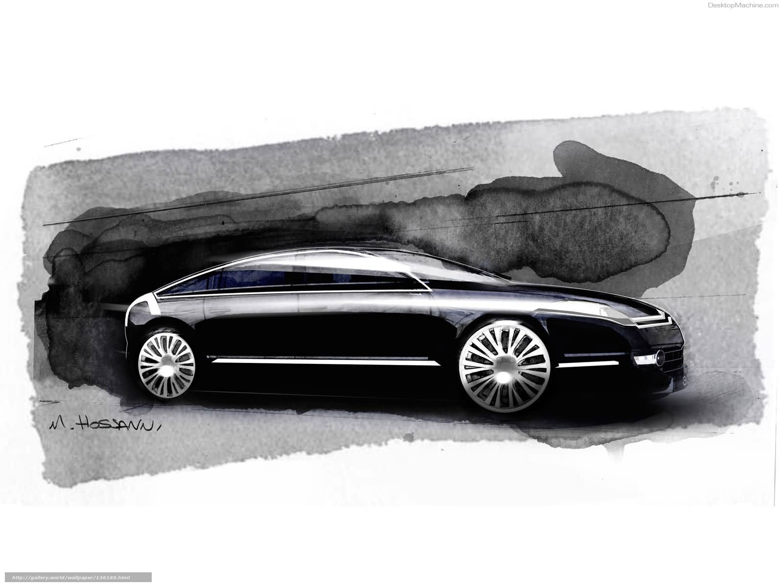 Concept car design sketch