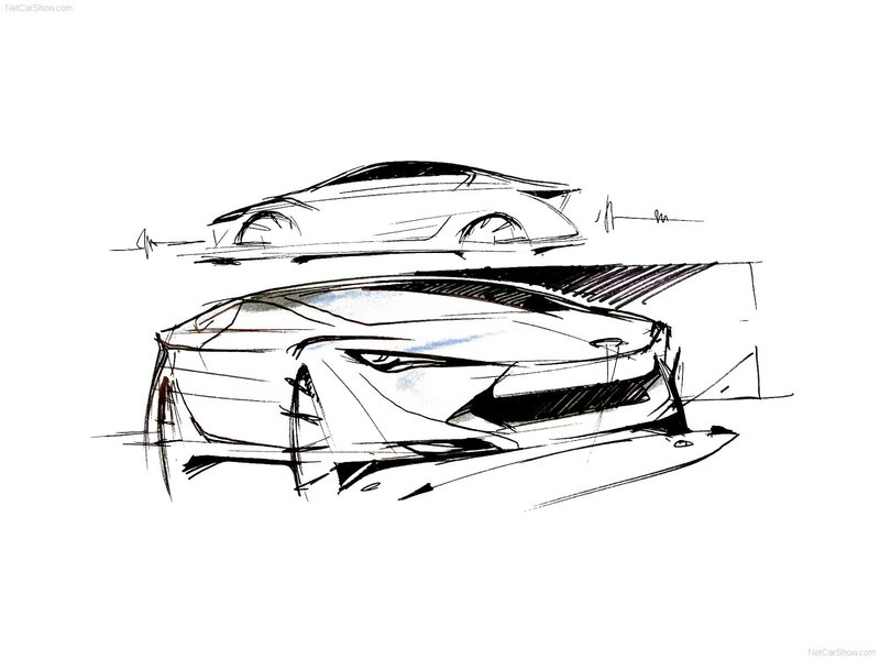 Concept car design sketches