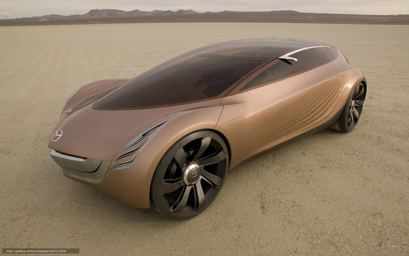 Concept Car in Desert — Brown, Serene