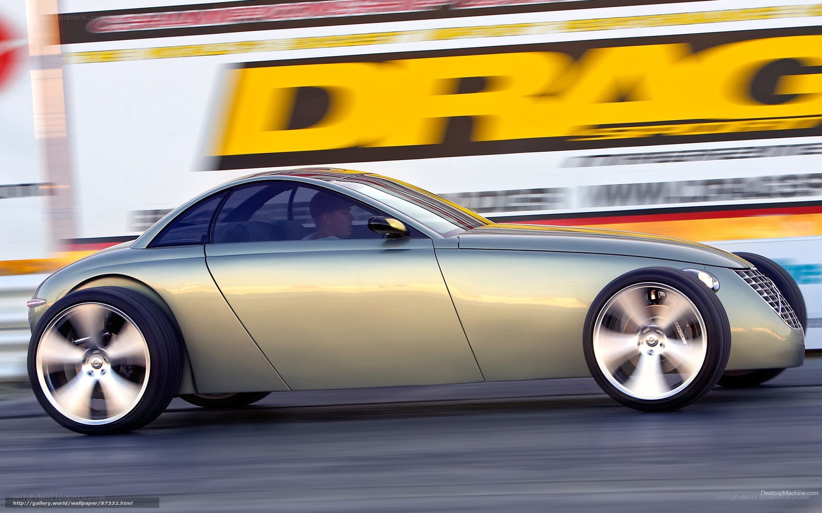 Concept car in motion