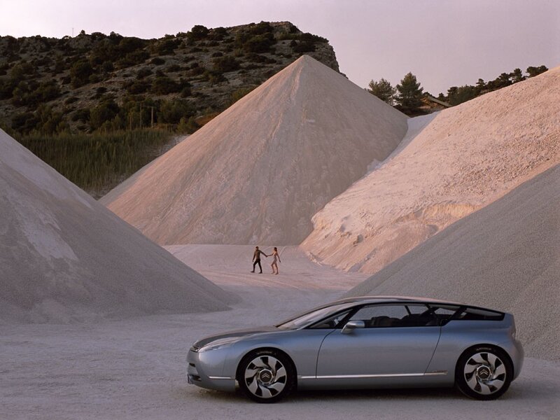Concept car in quarry