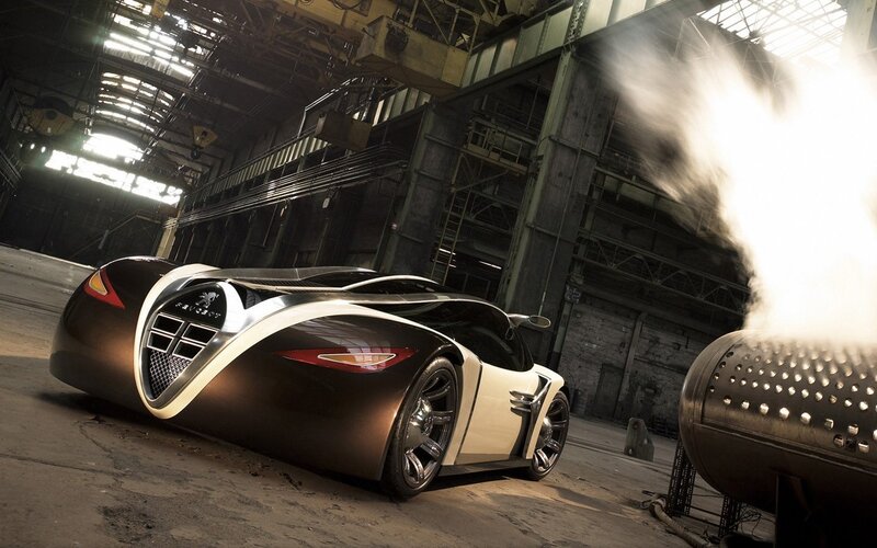 Concept Car in Warehouse