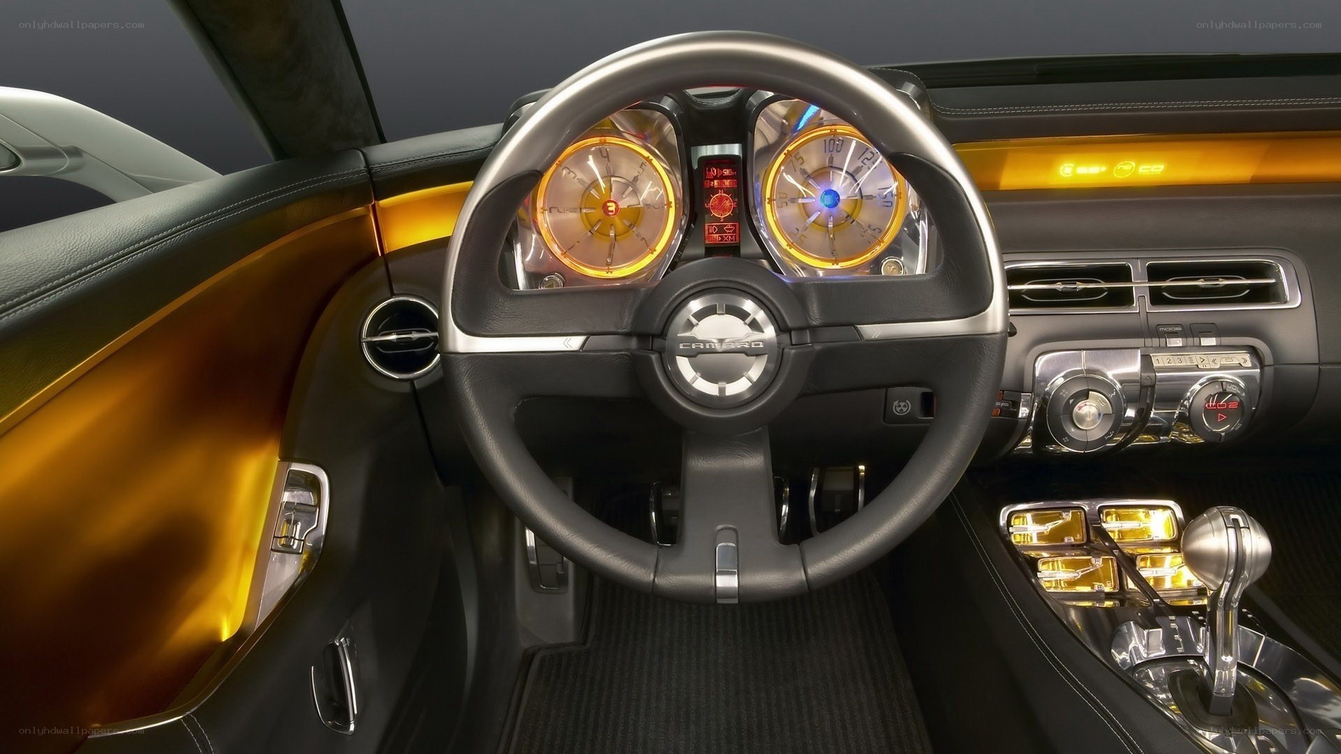 Concept car interior dashboard