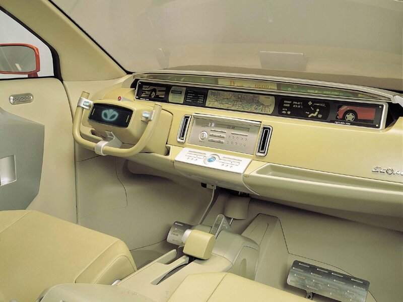 Concept car interior dashboard