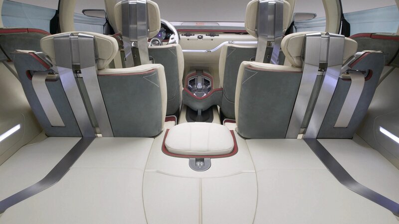 Concept car interior seating