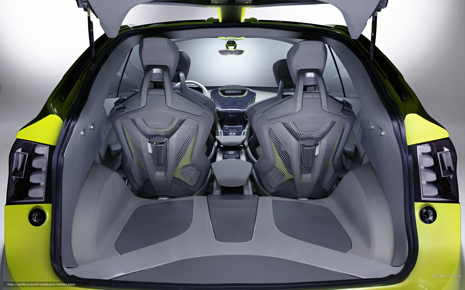 Concept car interior view