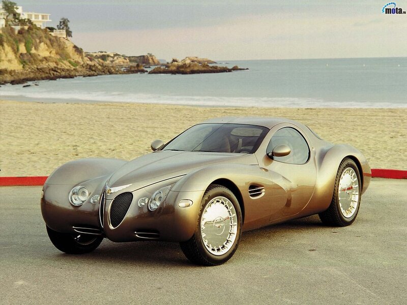 Concept car on beach
