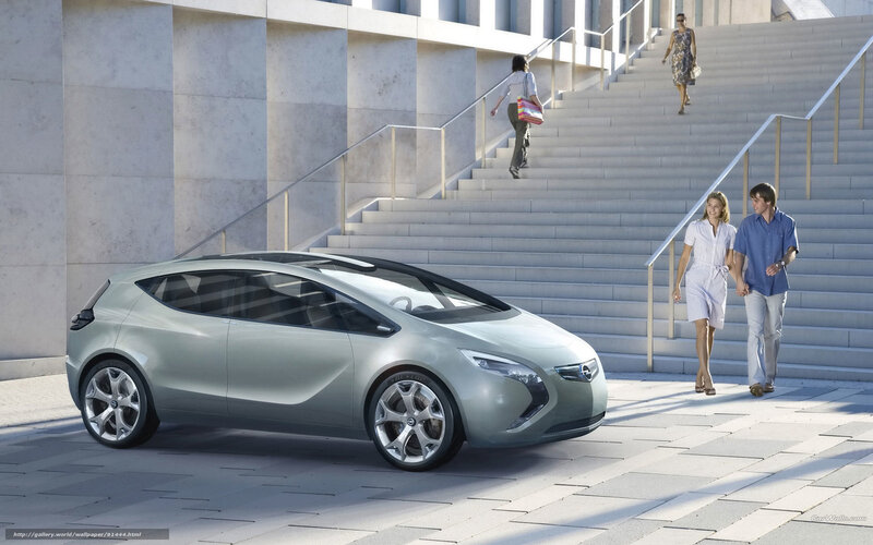 Concept car on city street