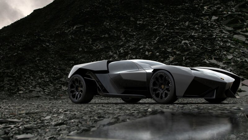 Concept Car on Gravel