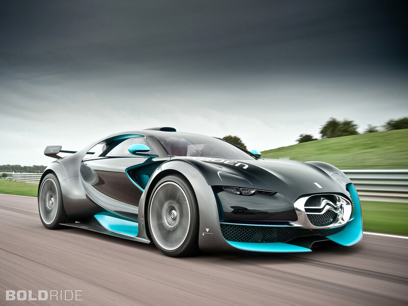 Concept Car on Racetrack — Black