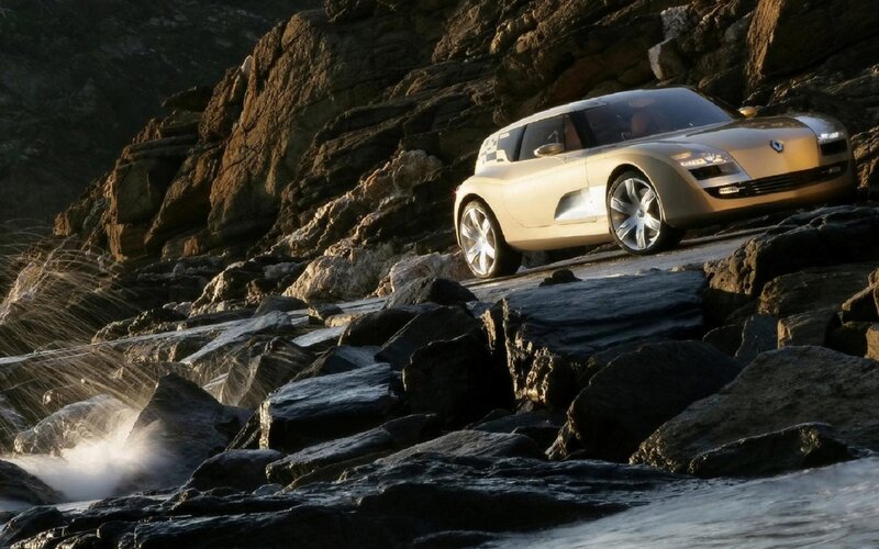 Concept Car on Rocks