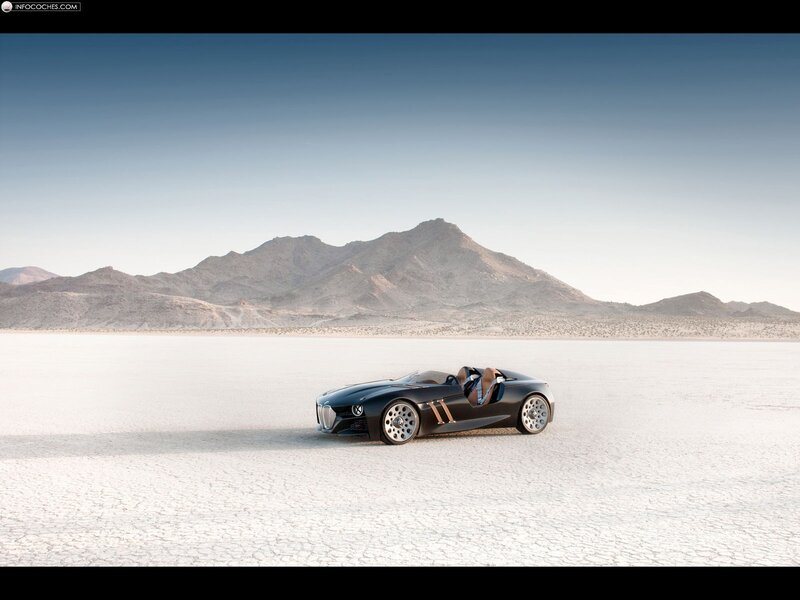 Concept car on salt flat