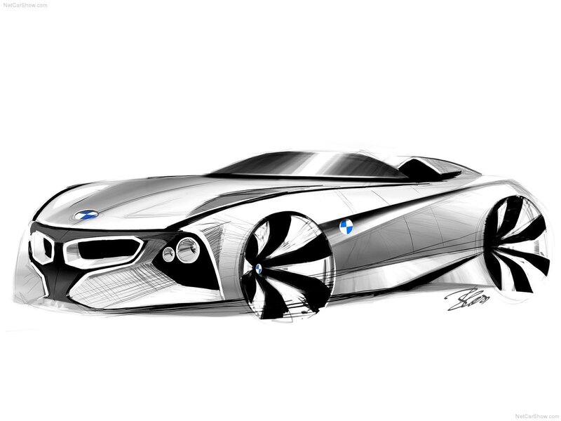 Concept Car Sketch — Black