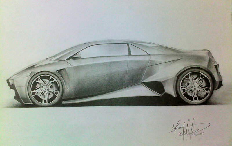 Concept Car Sketch — Gray