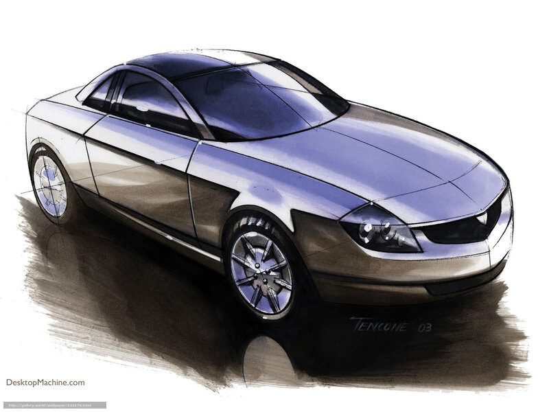 Concept Car Sketch — Silver