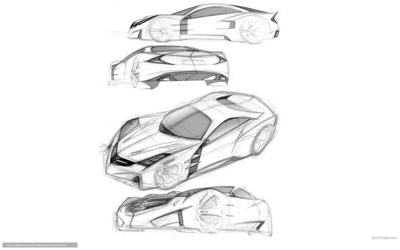 Concept Car Sketches — Black
