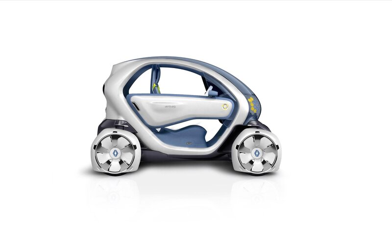 Concept Car — White, Futuristic