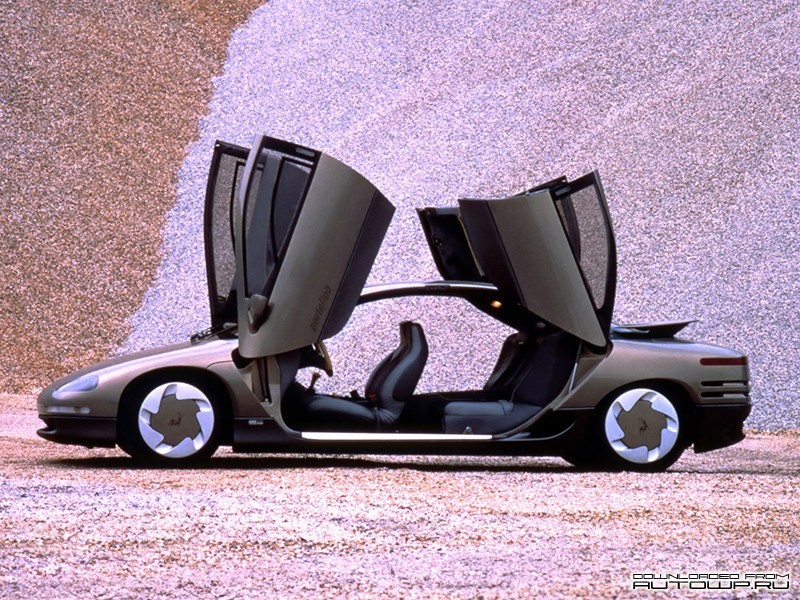 concept car with gullwing doors