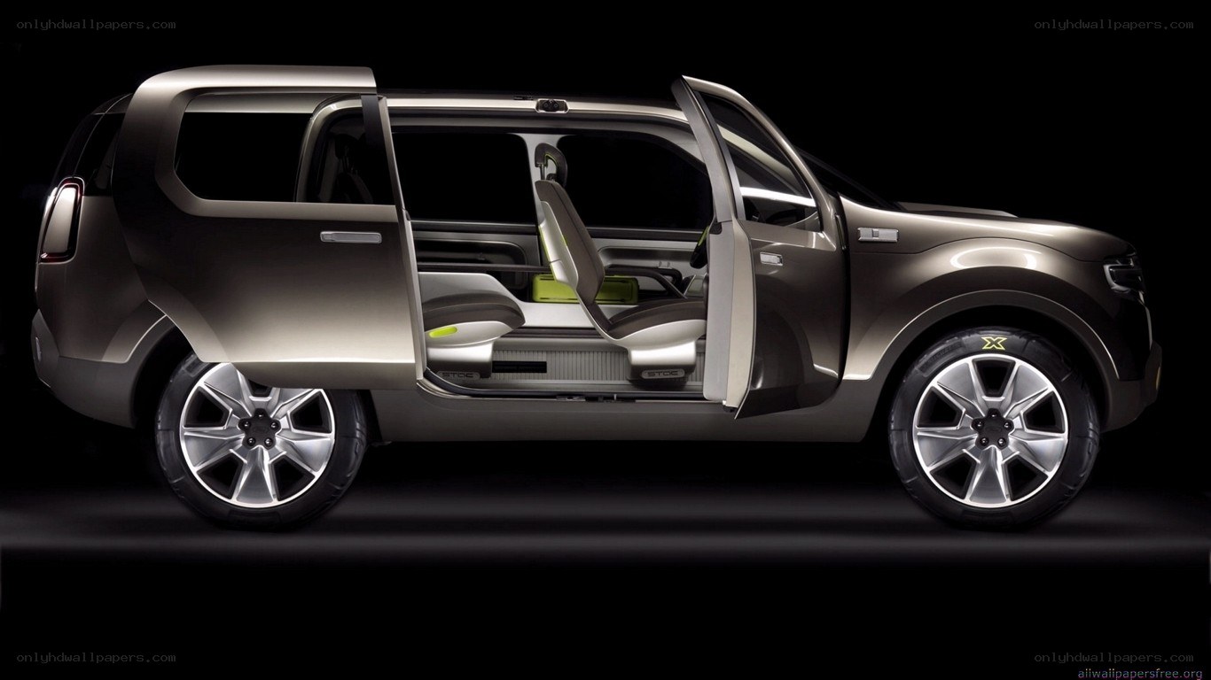 concept car with open doors