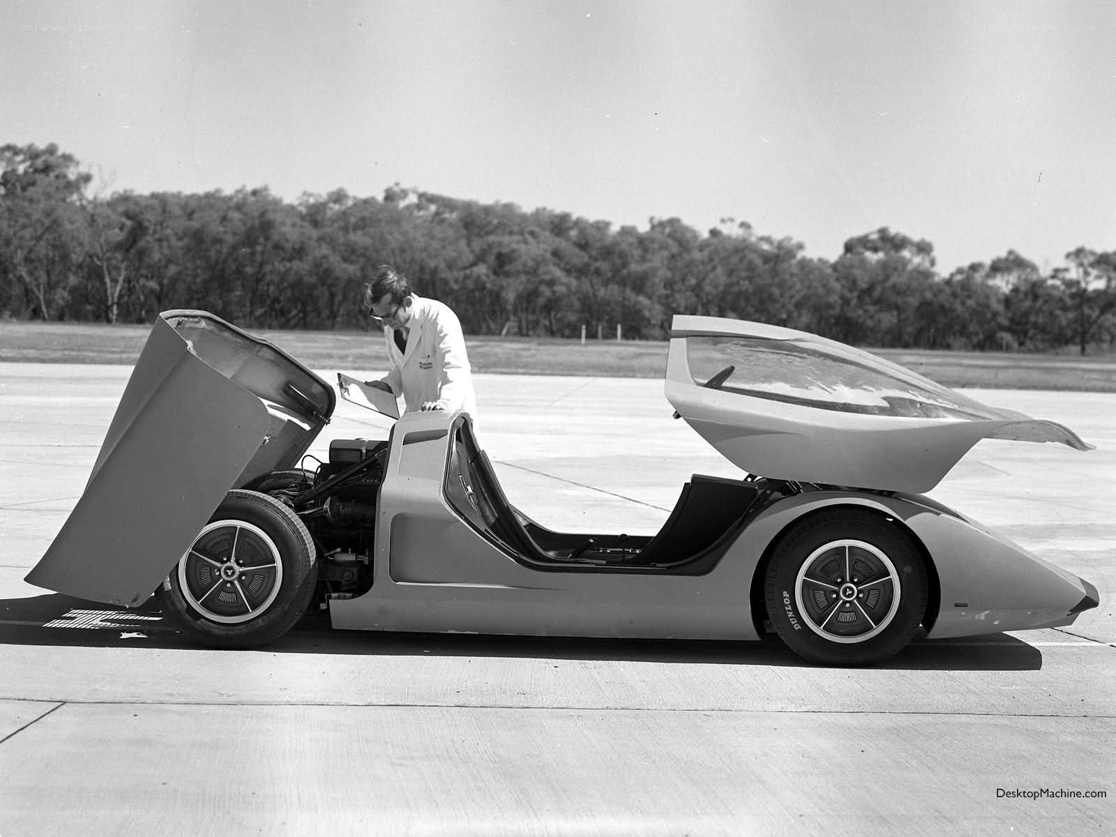 concept car with open doors