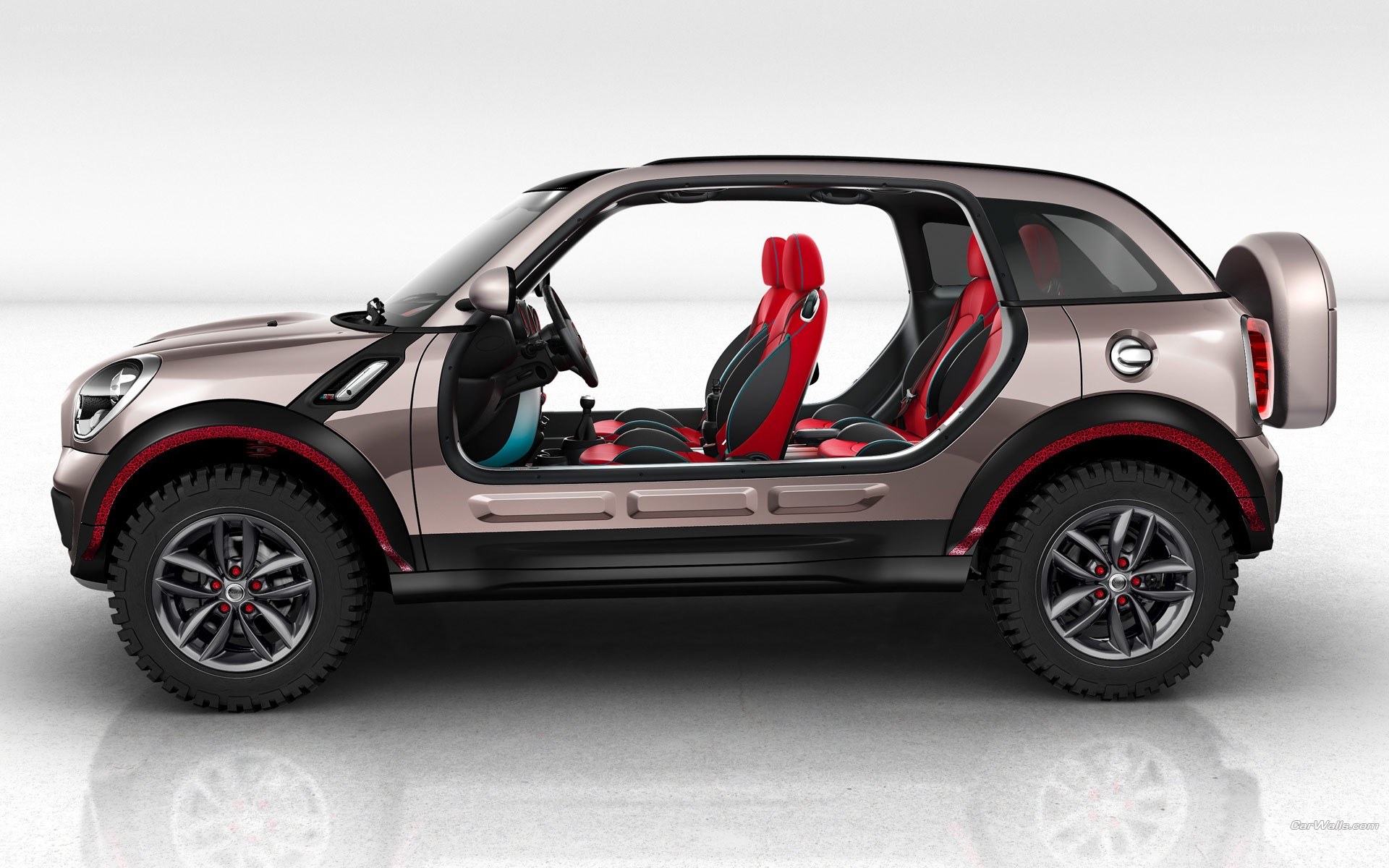 Concept car with open doors