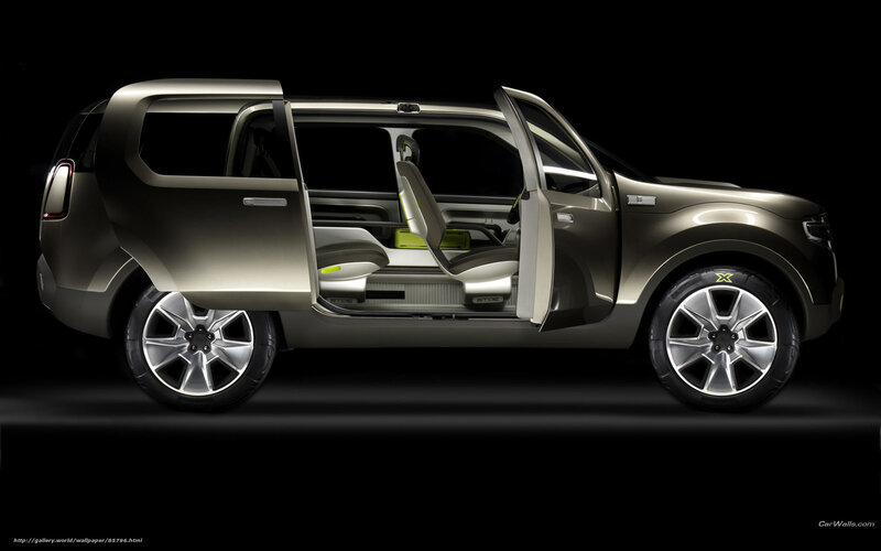 concept car with open doors