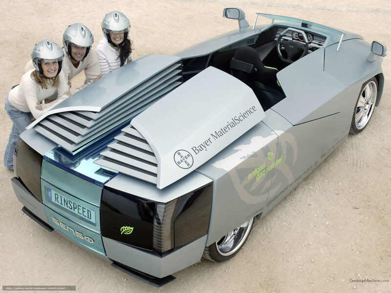 Concept car with passengers