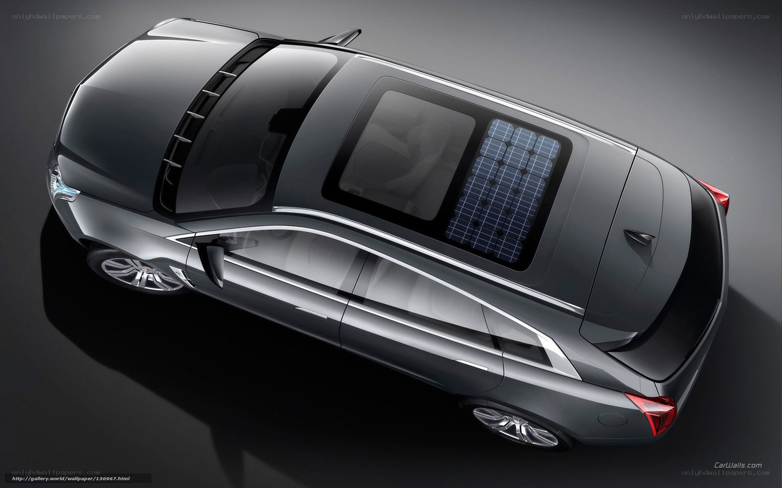 Concept car with solar roof