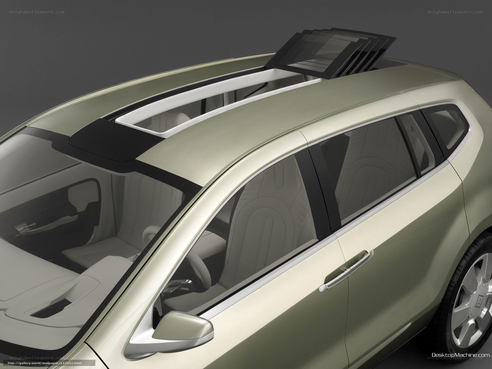 Concept car with sunroof