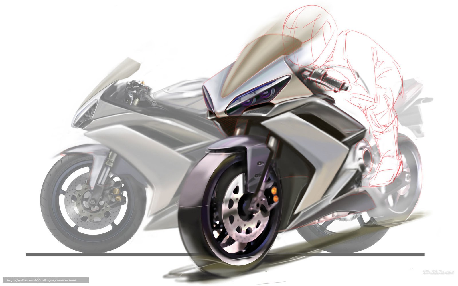 Concept motorcycle design sketch