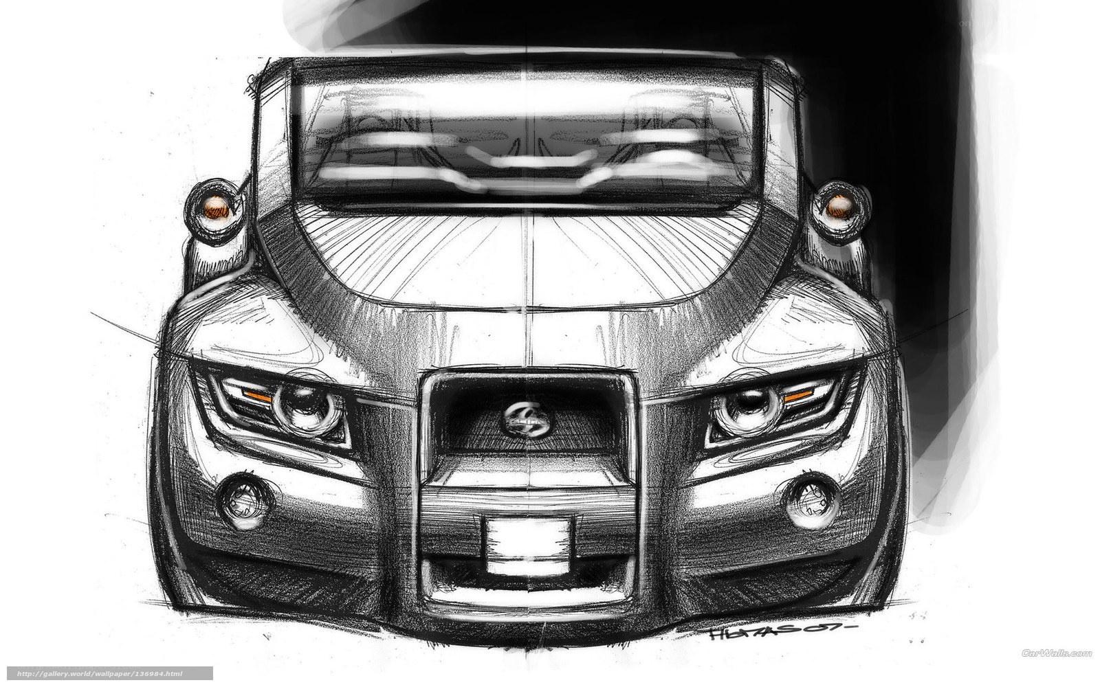 concept sketch of a car