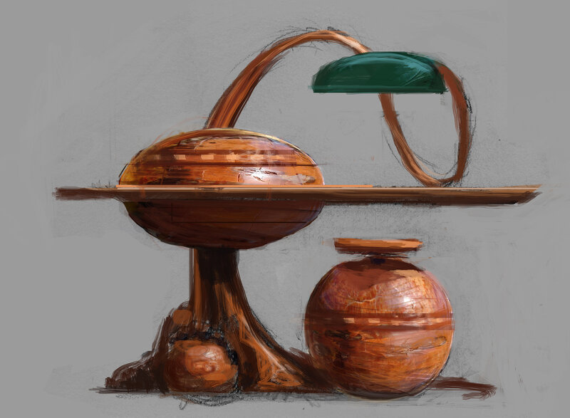 Conceptual lamp sketch