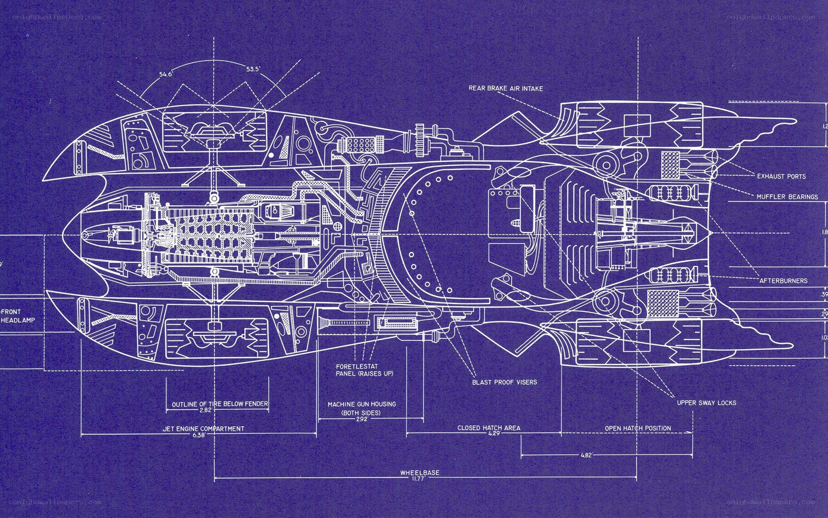 conceptual vehicle blueprint