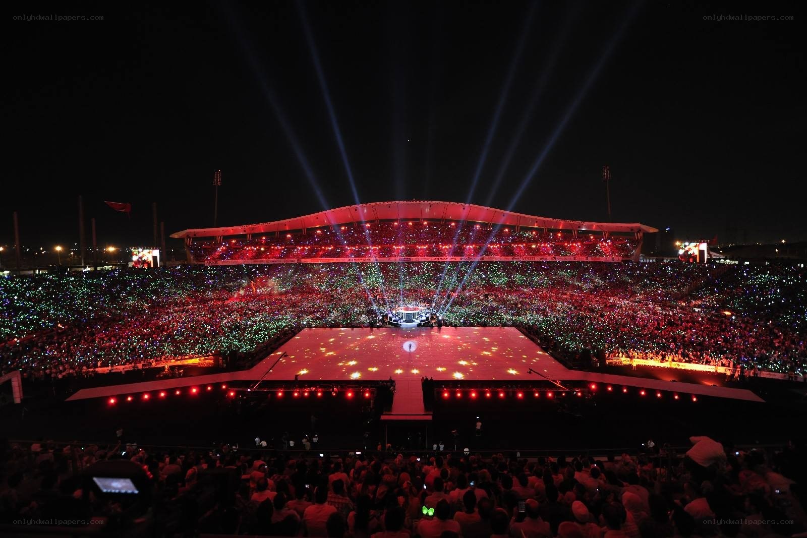Concert at night stadium