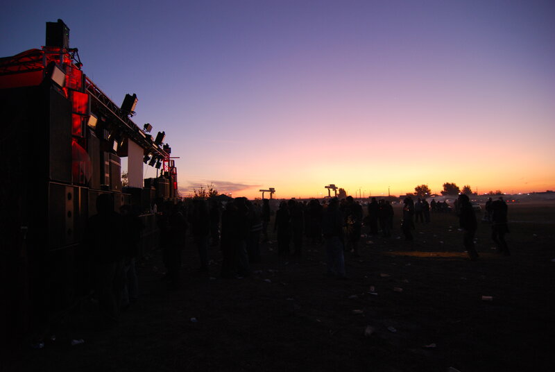Concert at sunset