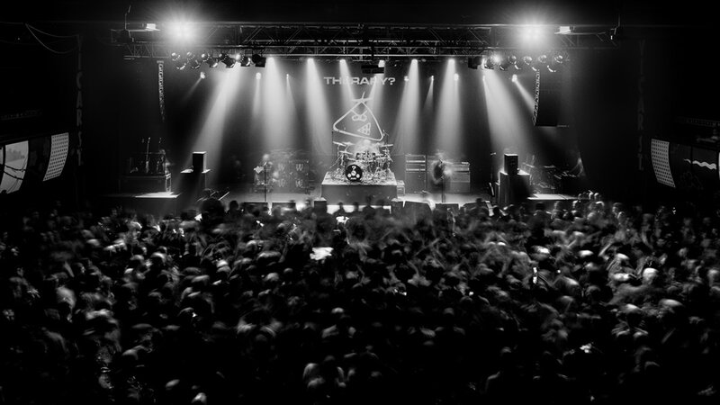 concert crowd at night