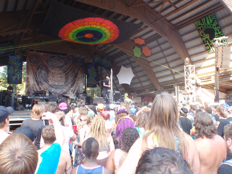 Concert crowd at outdoor venue