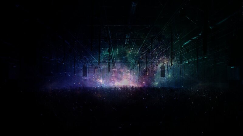 concert crowd under lights
