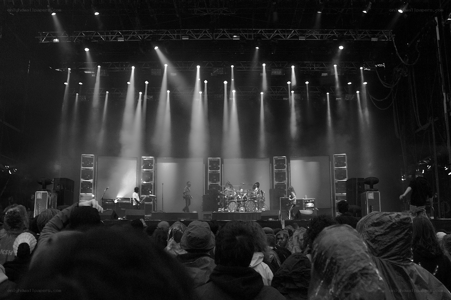 Concert performance on stage