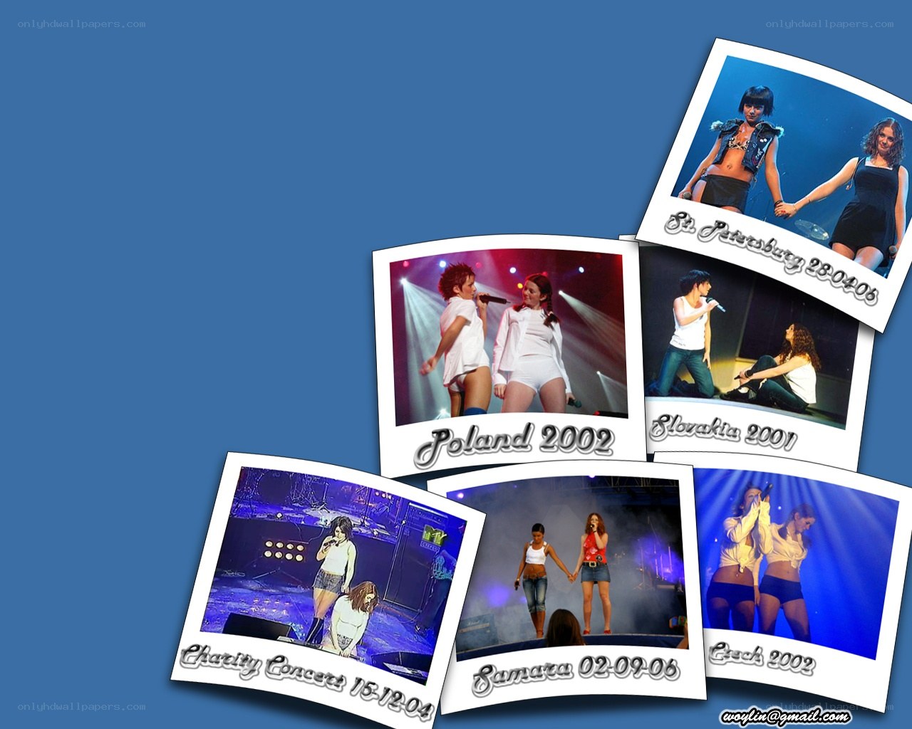 concert photos collage