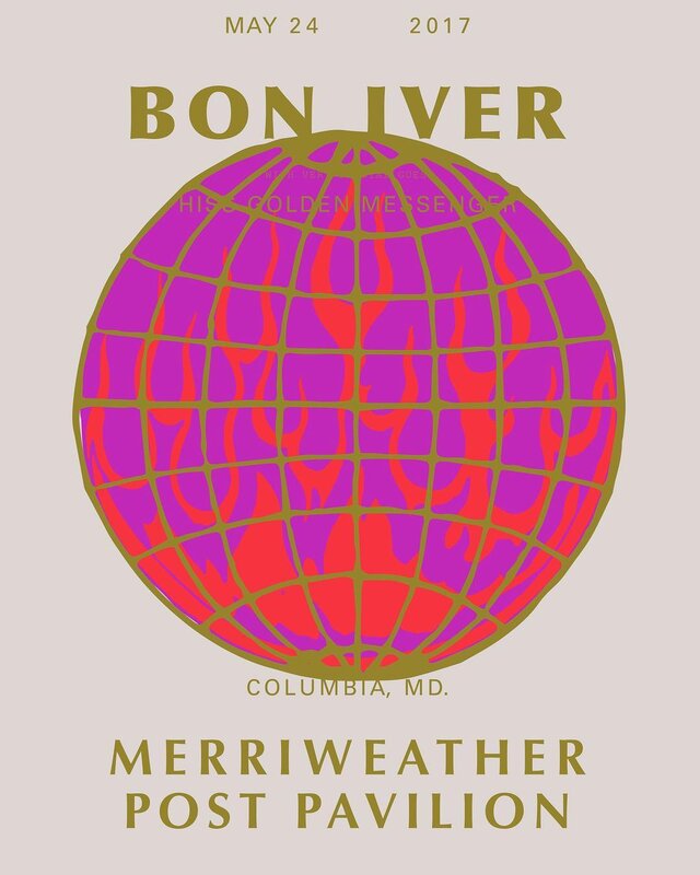 Concert Poster with Globe