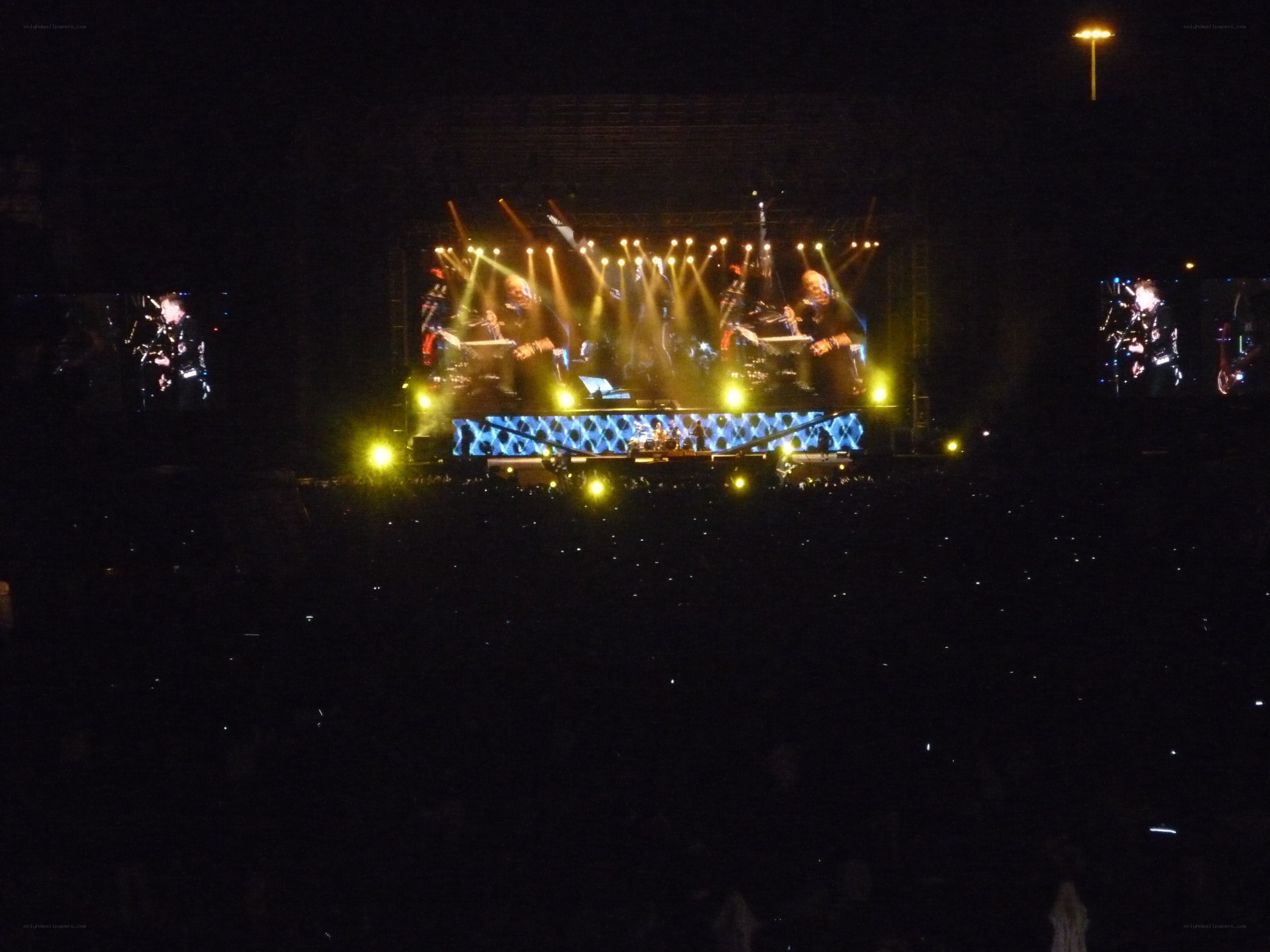 concert stage at night